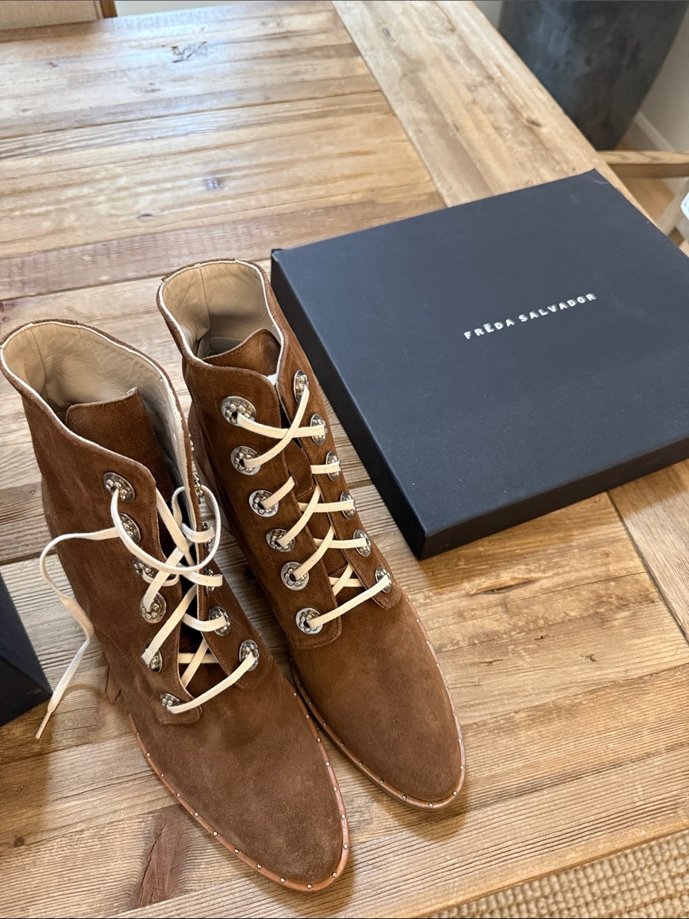 Freda Salvador Ace Lace Up Boot - NWT